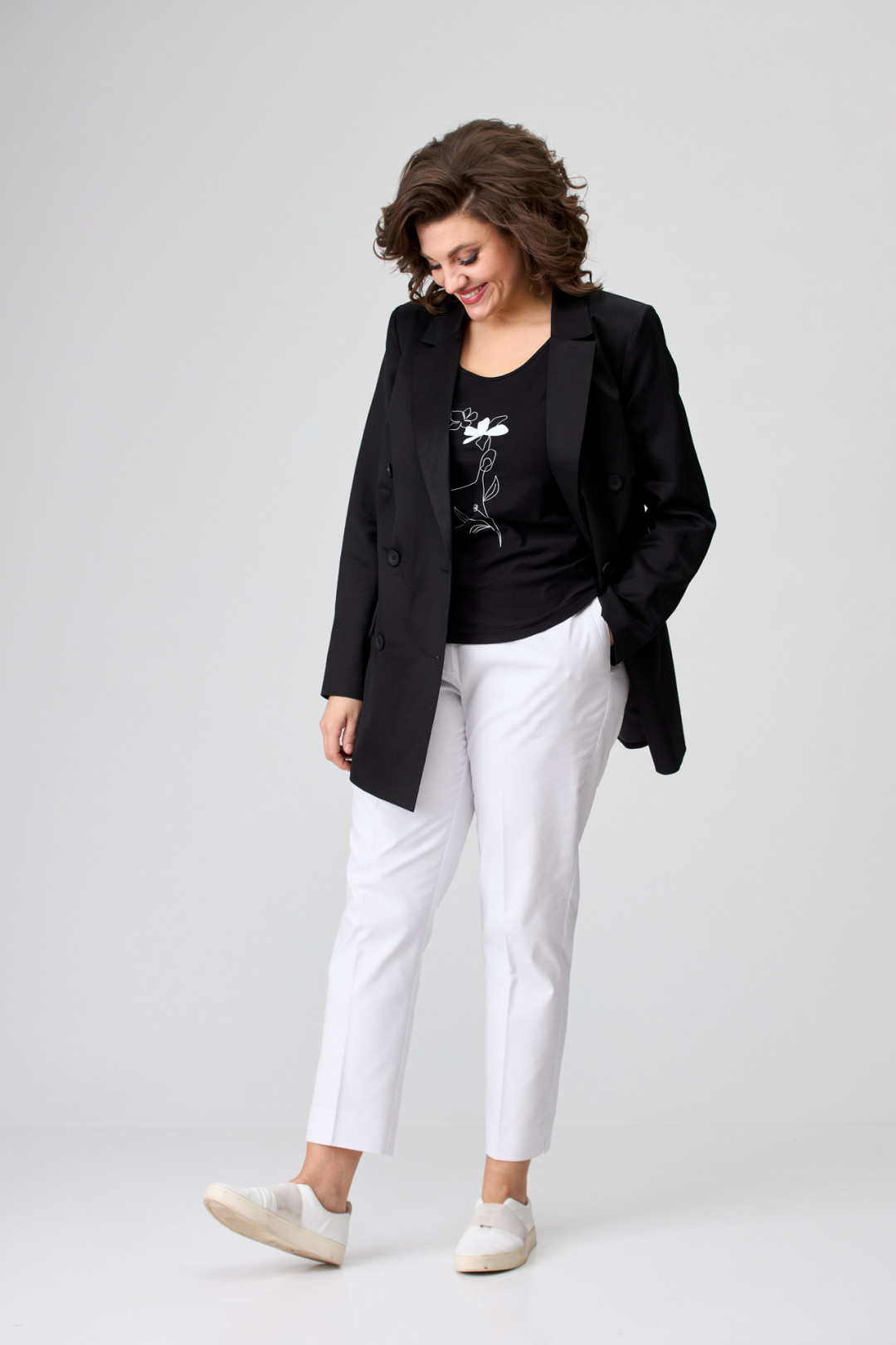 Жакет БелЭльСтиль 848 черный - фото 2